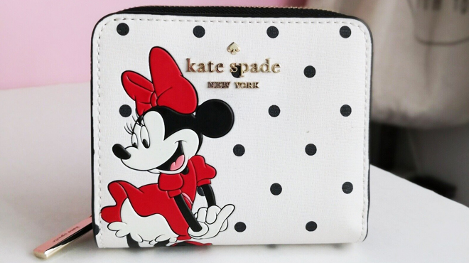 Disney X Kate Spade New York Minnie Mouse Zip Around Wallet in Multi