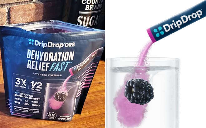 DripDrop Hydration Electrolyte Powder Drink in Berry Flavor