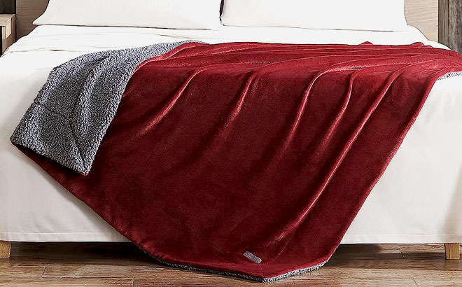 Eddie Bauer Reversible Ultra Plush Throw Blanket