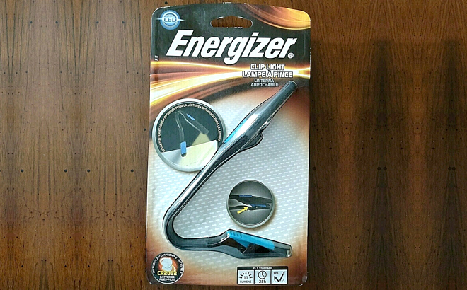 Energizer LED Clip On Light in Black and Blue Color