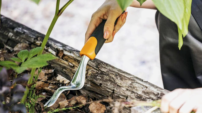 Fiskars Ergo Scratch Tool Garden Weeder