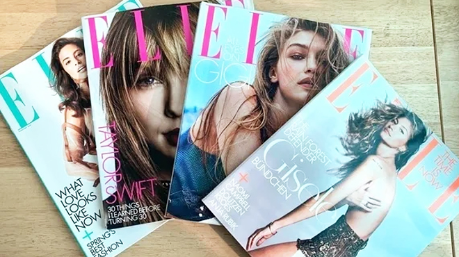 Four Elle Magazines