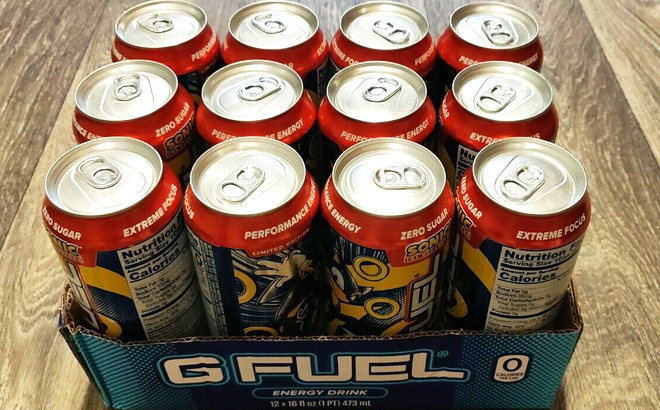 G Fuel Sugar-Free Plant-Based Ingredients Energy Drink 12-Pack