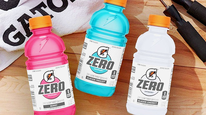 Gatorade G Zero Thirst Quencher Fruit Punch Variety in 12 Pack