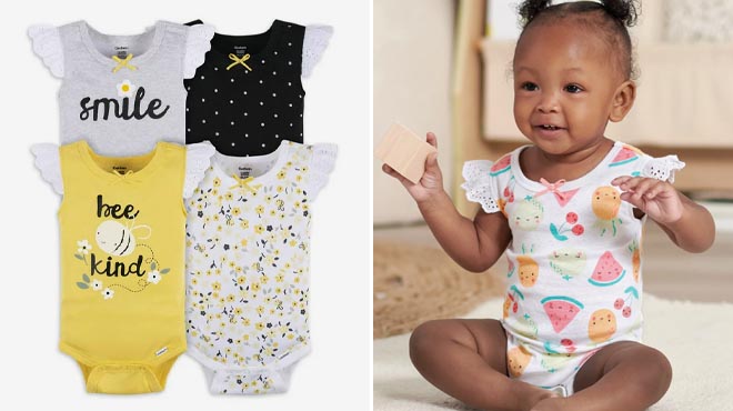 Gerber Baby Onesies Bodysuits