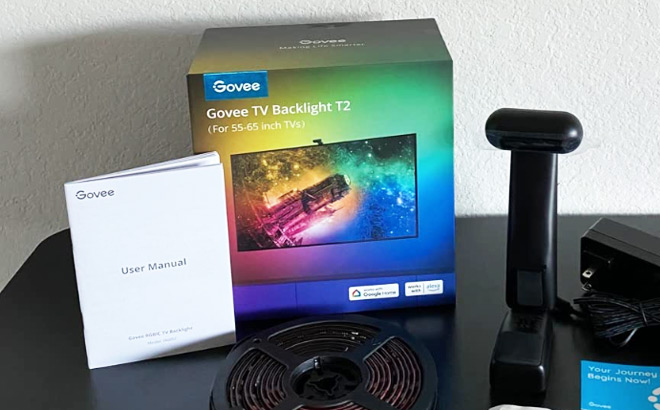 Govee Envisual TV LED Backlight T2 with Dual Cameras Unboxed