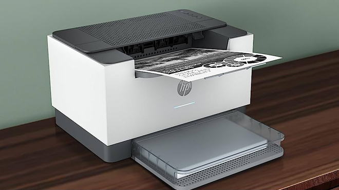 HP Wireless Black White Printer