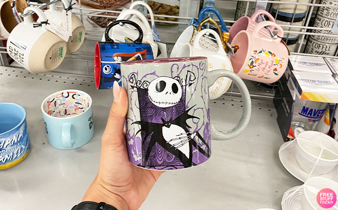 Hand Holding Disney The Nightmare Before Christmas Jack Skellington Cup