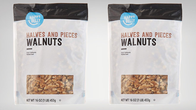 Happy Belly California Walnuts Halves and Pieces 2 Pack