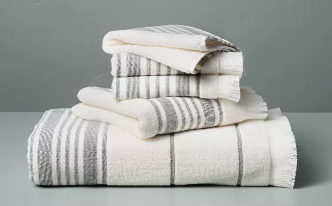 Hearth Hand with Magnolia Multistripe Bath Towels