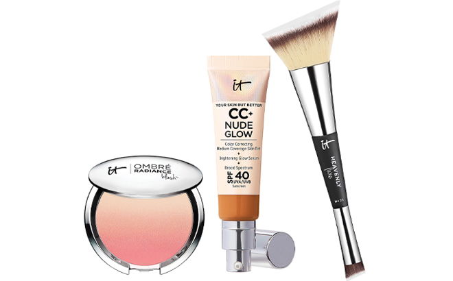 IT Cosmetics Blush Nude Glow and Brush Set