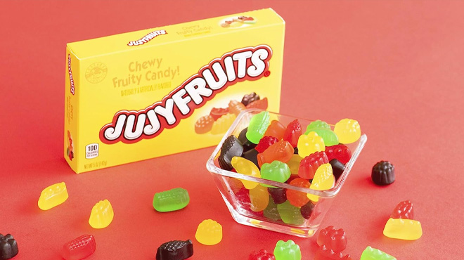 Jujyfruits Chewy Fruity Candy on a Mini Bowl