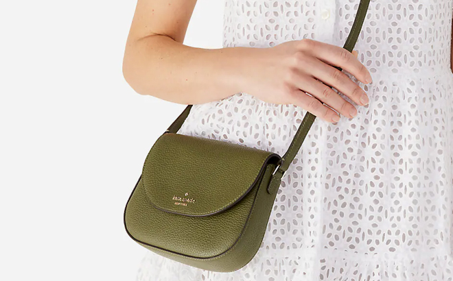 Kate Spade Leila Mini Flap Crossbody Enchanted Green