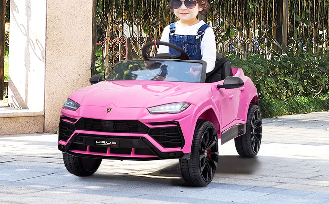 Kid Riding Lamborghini Ride on Cars