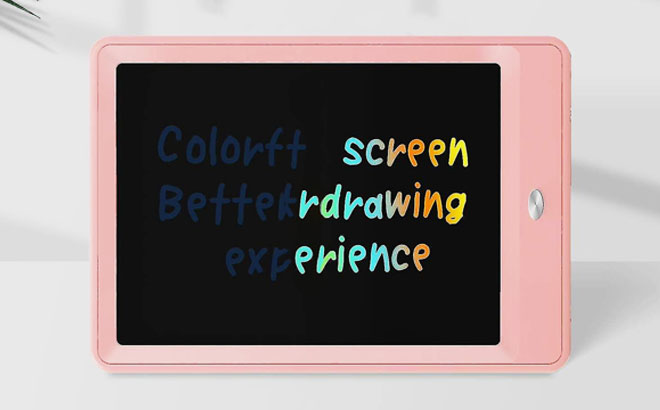 Kids Doodle Board Writing Tablet In Pink