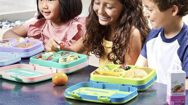 Kids using Bentgo Kids Lunch Box