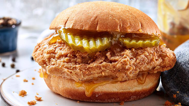 Krispy Krunchy Cajun chicken sandwich