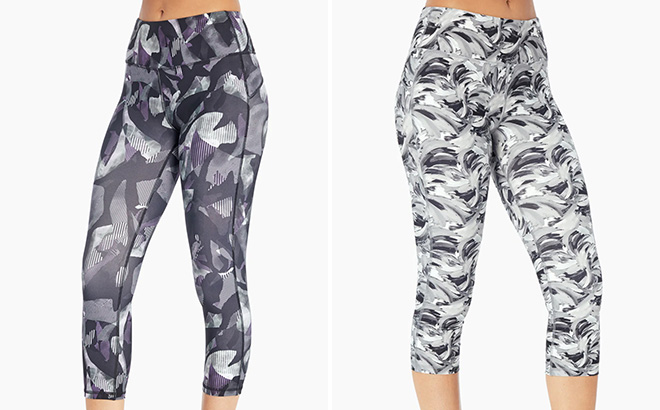 Marika Sport Capri Leggings and Marika Swirled Paint Leggins