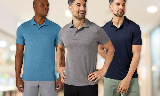 Men Wearing 32 Degrees Mens Classic Polo