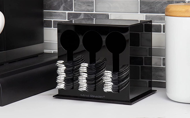 Mind Reader 3 Compartment Utensil Dispenser