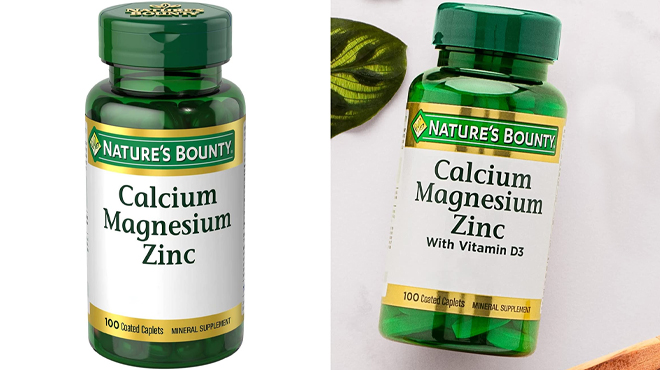 Natures Bounty Calcium Magnesium Zinc Caplets
