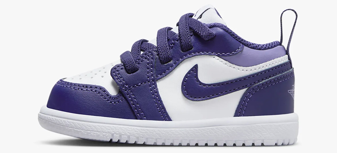 Nike Air Jordan 1 Low Alt Baby and Toddler Shoes in Sky J Purple Color