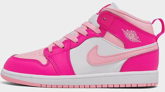 Nike Air Jordan Retro 1 Mid Little Girls Shoes