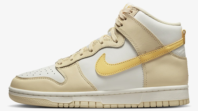 Nike Dunk High Womens Shoe in Pale Vanilla Color