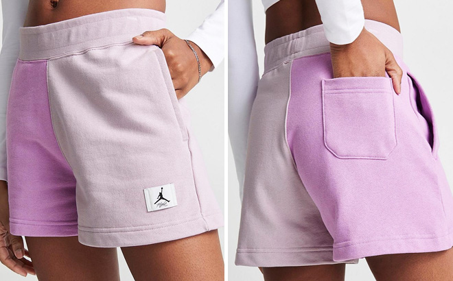 Nike Jordan Women's Flight Fleece Color-Block Shorts