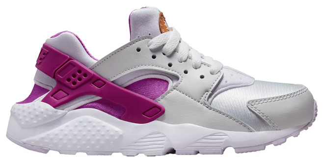 Nike Kids Grade School Huarache Run Shoes Platinum Violet White