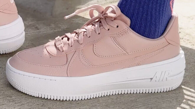 Nike Womens Air Force 1 PLT AF ORM Shoes in Pink