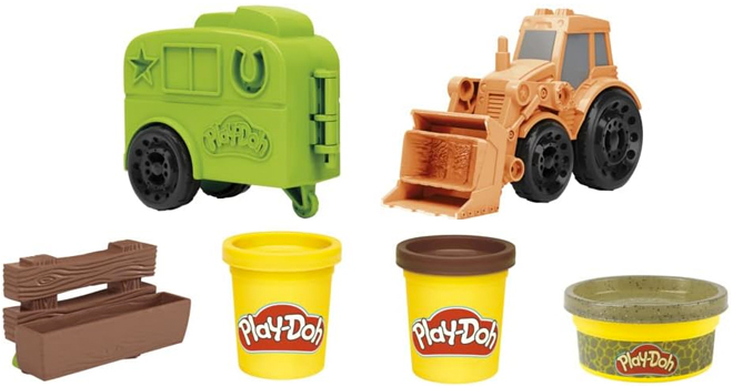 Play Doh Wheels Tractor Farm Set