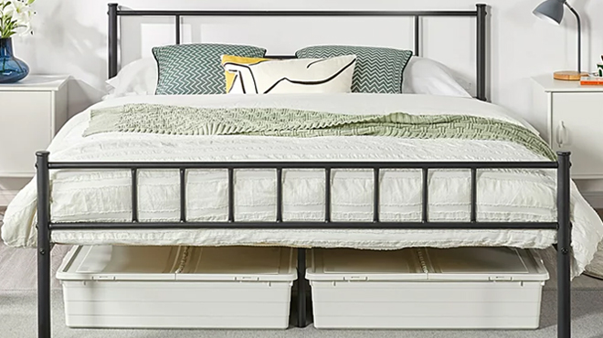 Queen Metal Platform Bed