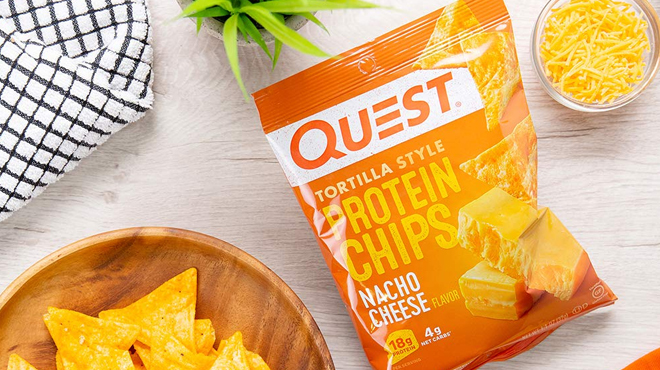 Quest Nutrition Tortilla Style Protein Chips 12 ct Nacho Cheese