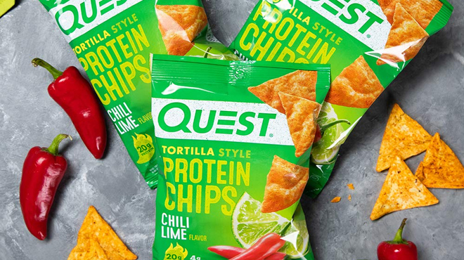 Quest Nutrition Tortilla Style Protein Chips 12 ct in Chili Lime