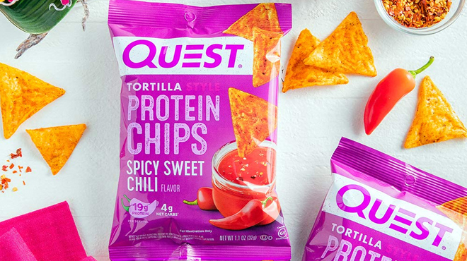 Quest Nutrition Tortilla Style Protein Chips 12 ct in Spicy Sweet Chili