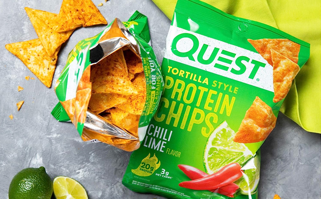Quest Nutrition Tortilla Style Protein Chips in Chili Lime