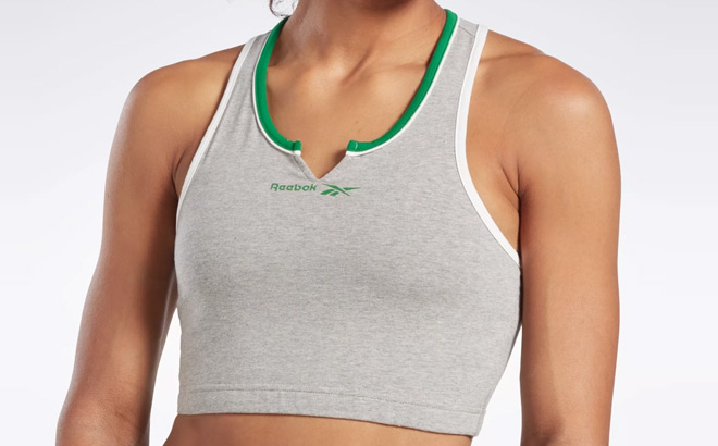 Reebok Identity Bralette in Medium Grey Color