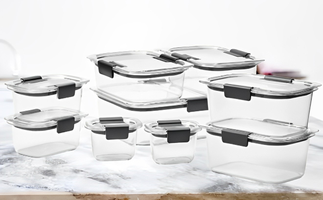 Rubbermaid Brilliance Food Storage 18 Piece Set