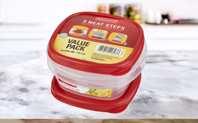 Rubbermaid Food Storage 4 Piece Set