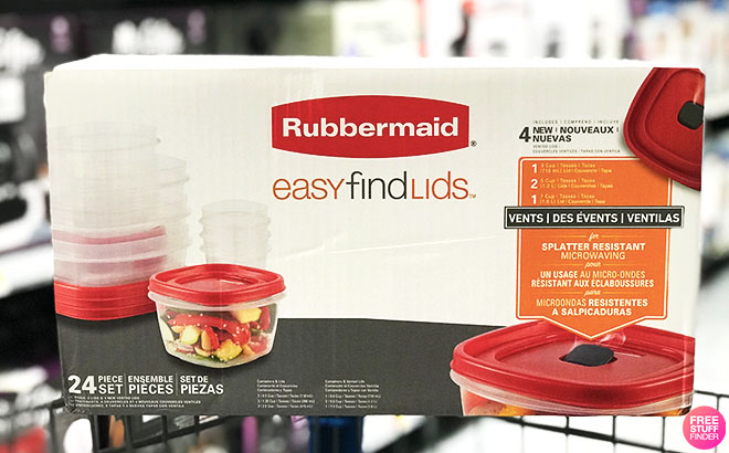 Rubbermaid Easy Find Lids Food Storage Containers 18-Piece Set - Red for  sale online