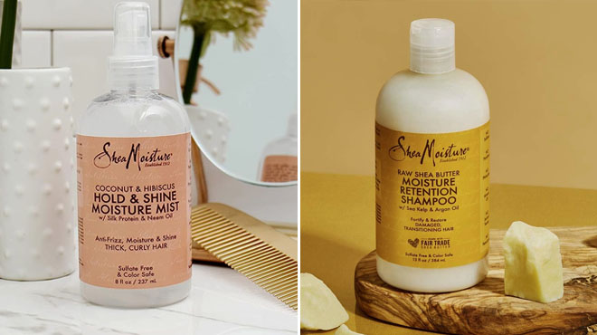 SheaMoisture Shine Moisture Mist and Shea Butter Retention Shampoo