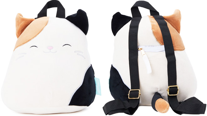 Squishmallows Cameron Cat Plush 10 Inch Backpack