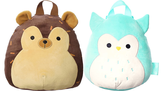 Squishmallows Hans Hedgehog Plush Backpack