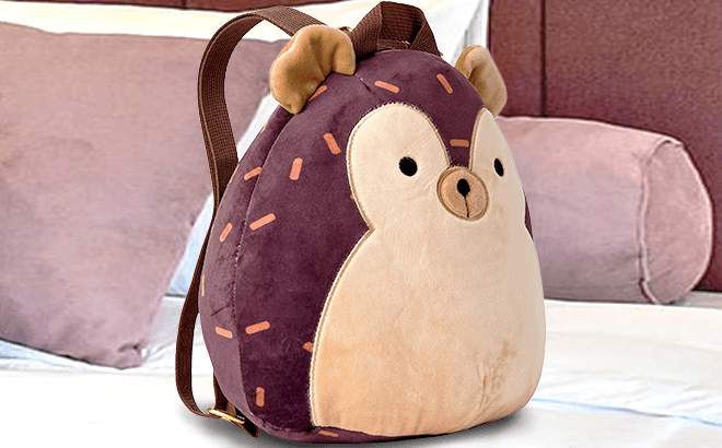 Squishmallows Hans Hedgehog Plush Mini Backpack