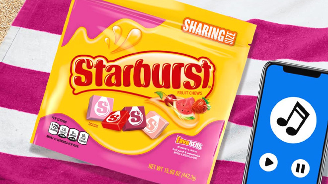 Starburst FaveReds Fruit Chews Summer Candy