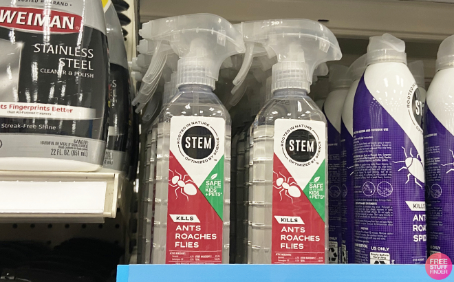 Stem Plant Based Insect Spray on Rack