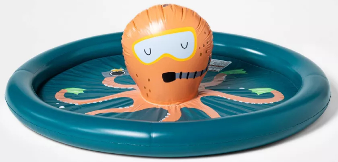 Sun Squad Octopus Inflatable Pool