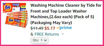 Tide Washing Machine Cleaner Summary