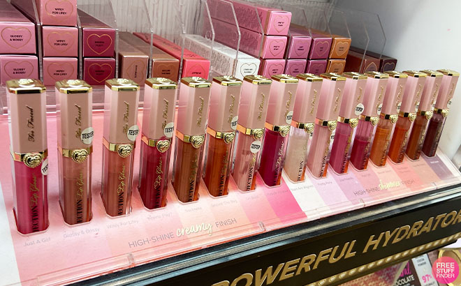 Too Faced Lip Injection Power Plumping Hydrating Lip Gloss on a Shelf